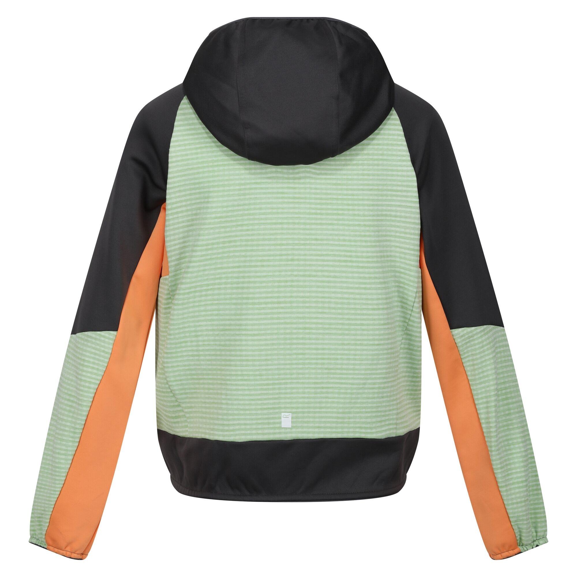 Childrens/Kids Prenton II Hooded Soft Shell Jacket (Quiet Green/Seal Grey) 2/5