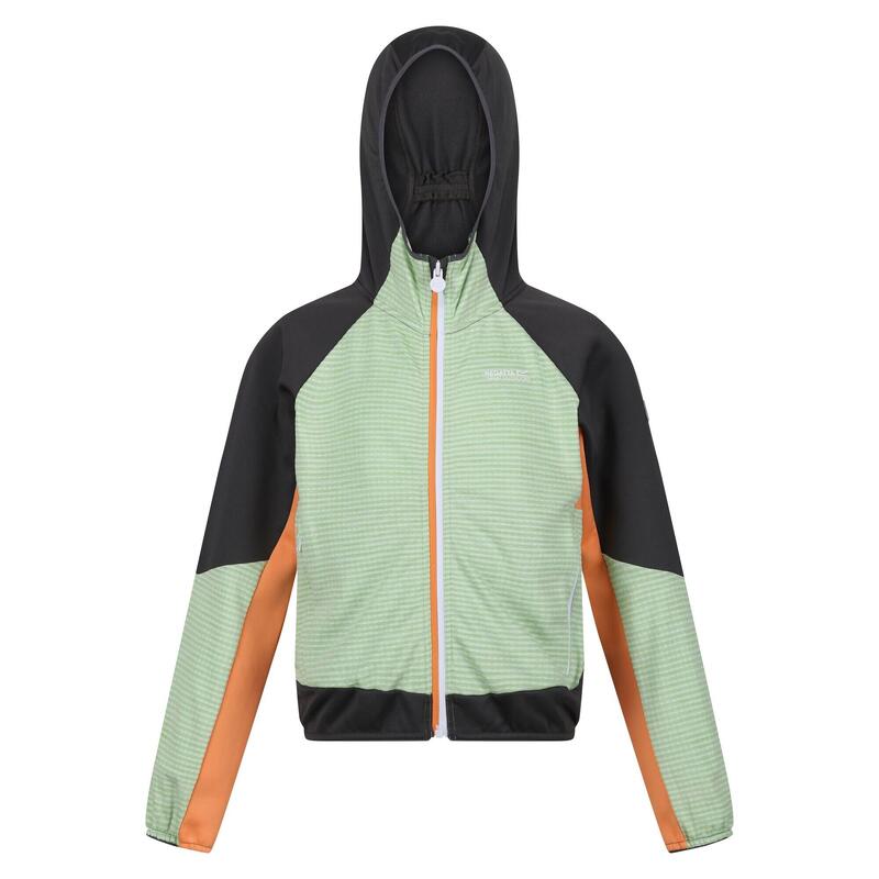 Kinder/Kids Prenton II Hooded Soft Shell Jacket (Stil Groen/Grijs)