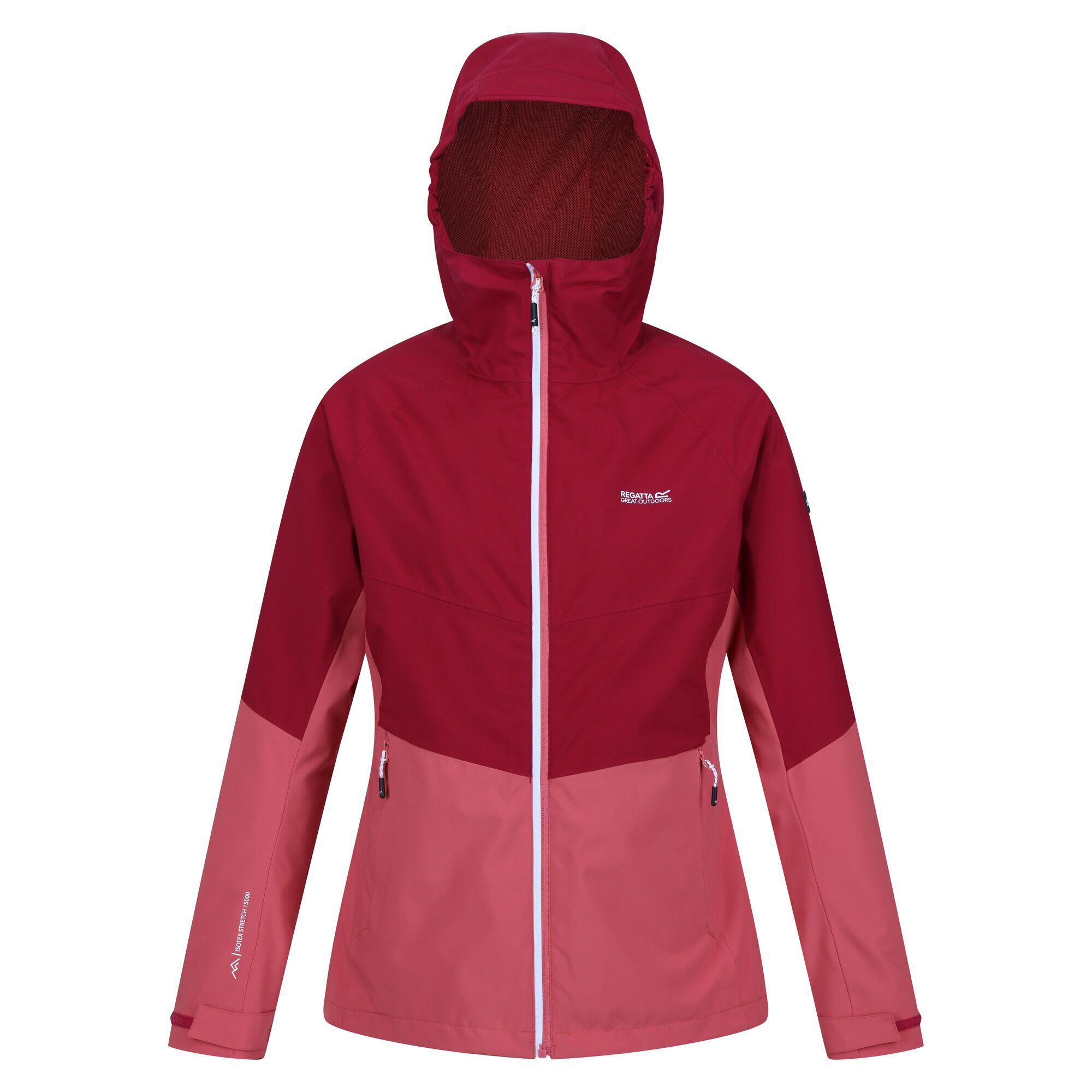 REGATTA Womens/Ladies Wentwood VIII 2 in 1 Jacket (Mineral Red/Rumba Red)