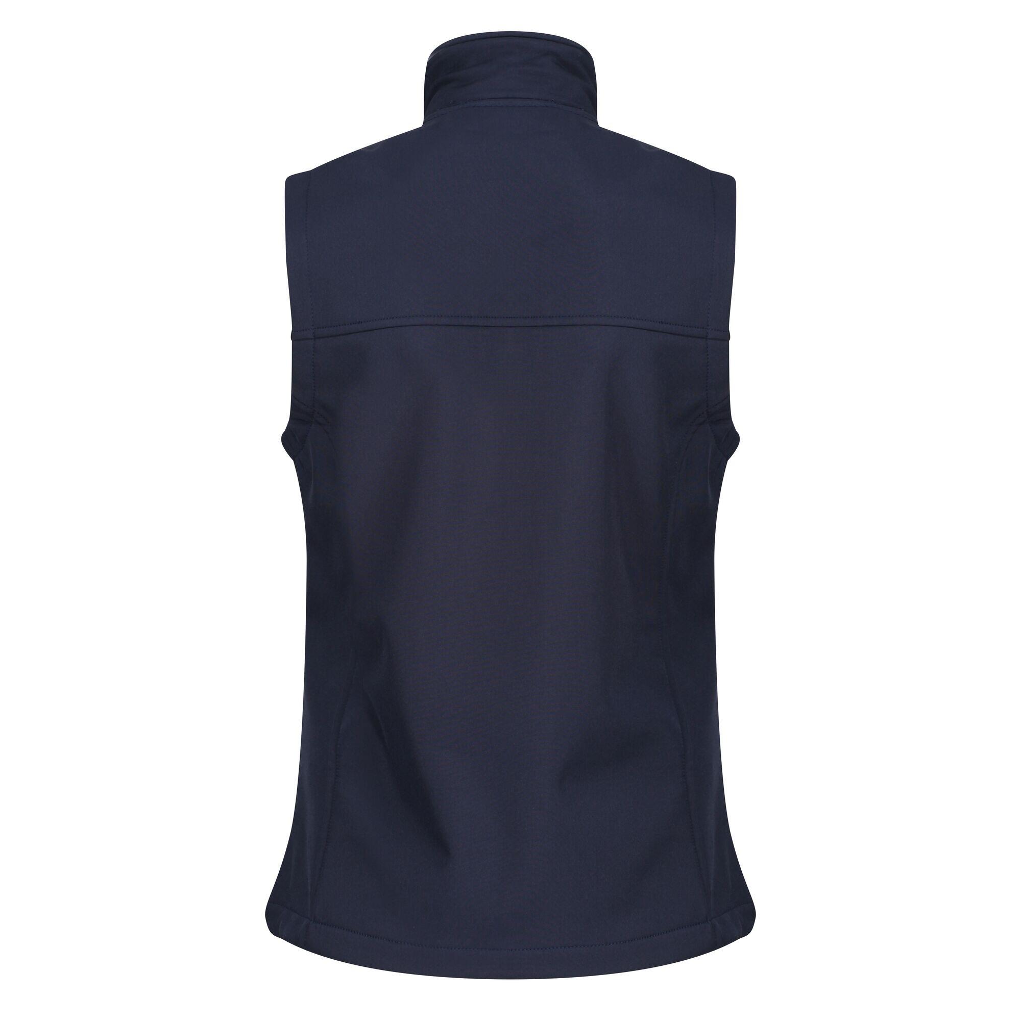 Womens/Ladies Flux Softshell Gilet (Navy/Navy) 2/5