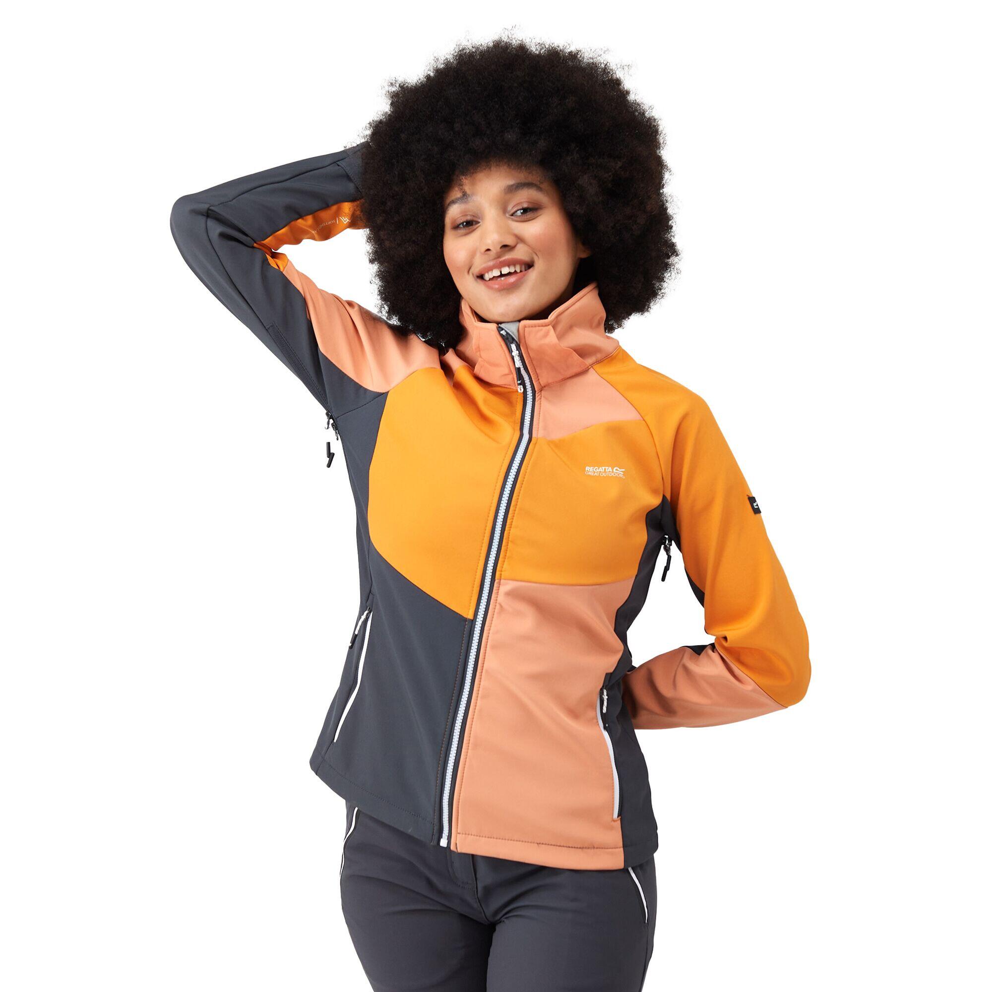 Womens/Ladies Desoto IX Soft Shell Jacket (Apricot Crush/Orange Pepper) 4/5