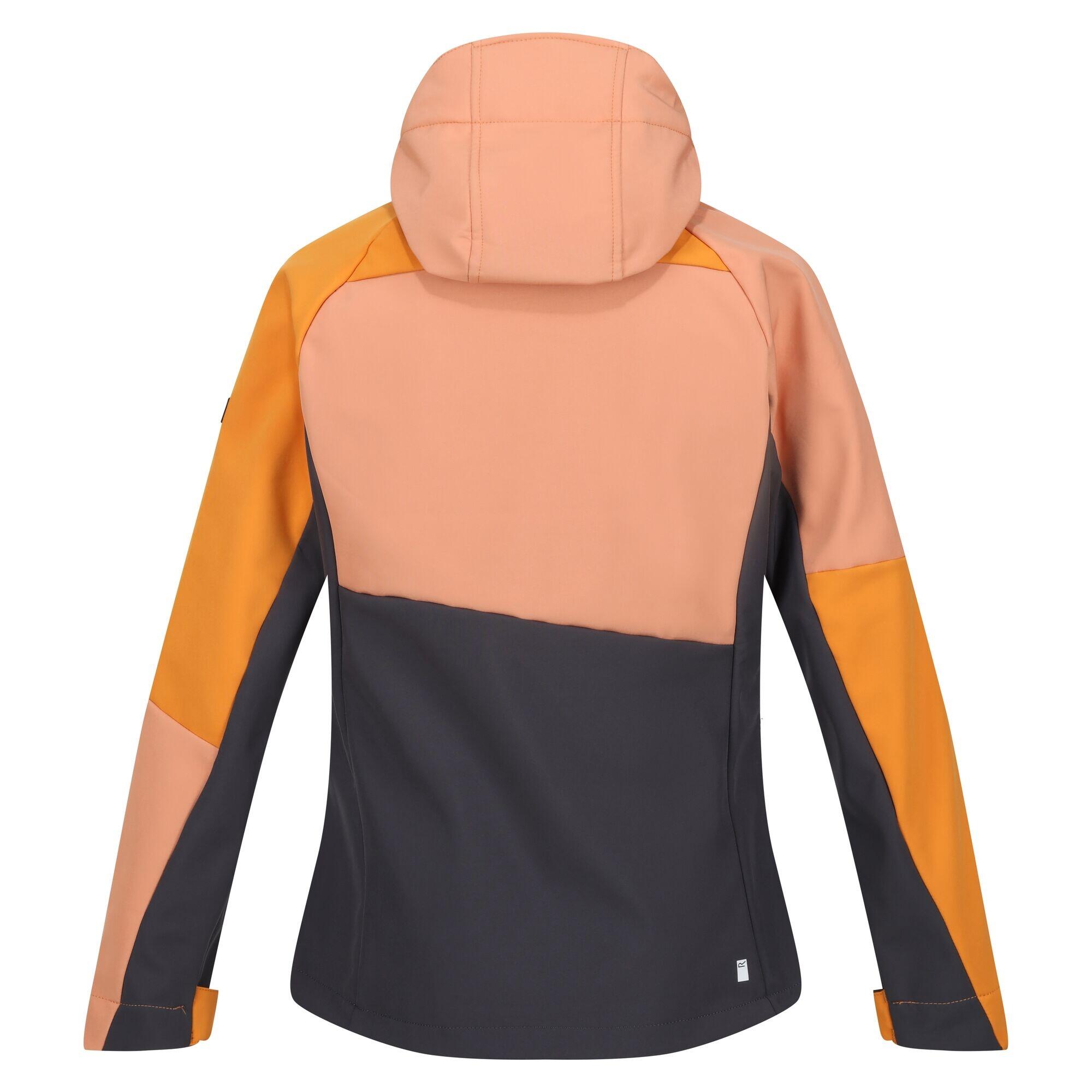 Womens/Ladies Desoto IX Soft Shell Jacket (Apricot Crush/Orange Pepper) 2/5