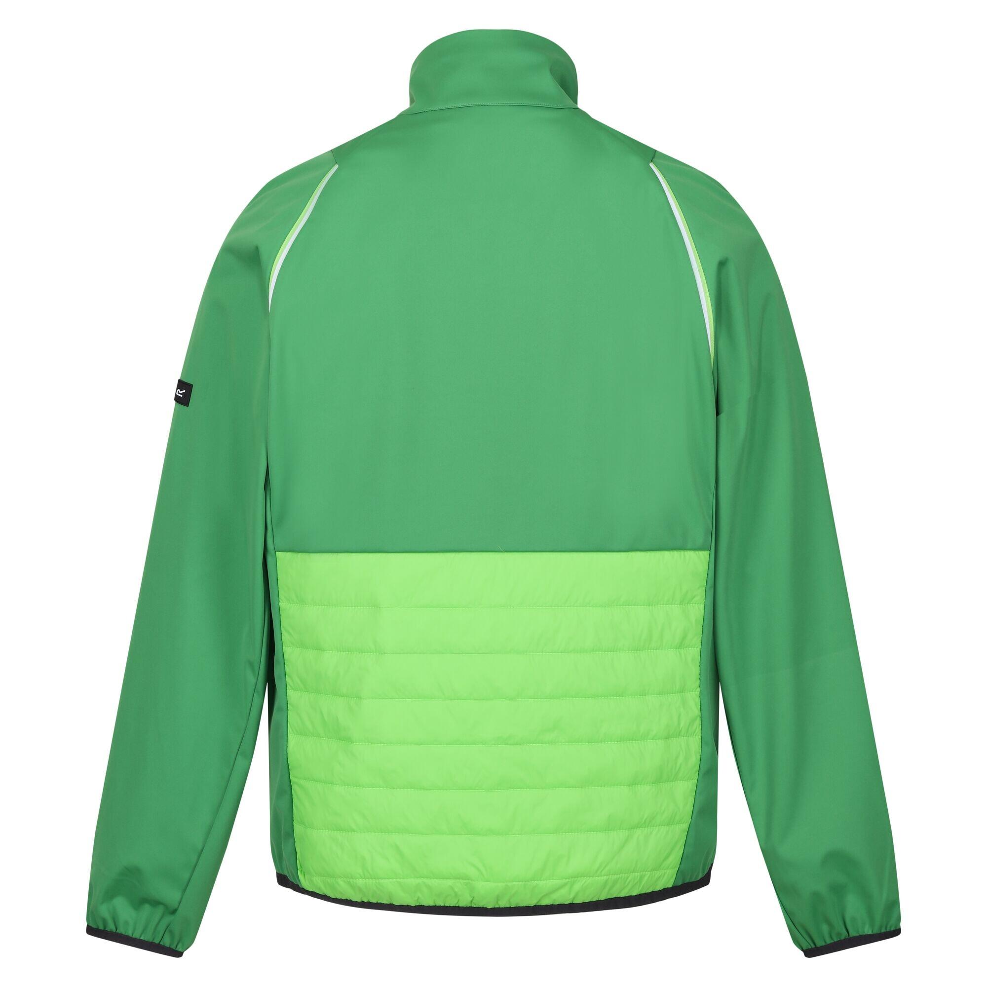 Mens Steren Hybrid Soft Shell Jacket (Field Green/Jasmine Green) 2/5