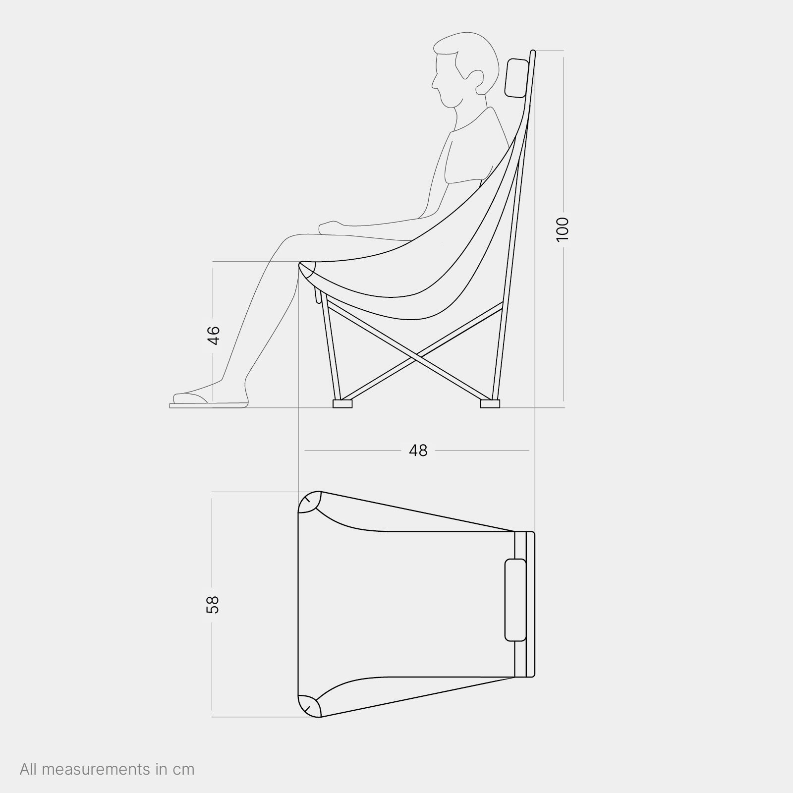 Chaise de camping ultralégère - montage rapide, petite taille - Johnny Portable 2/7