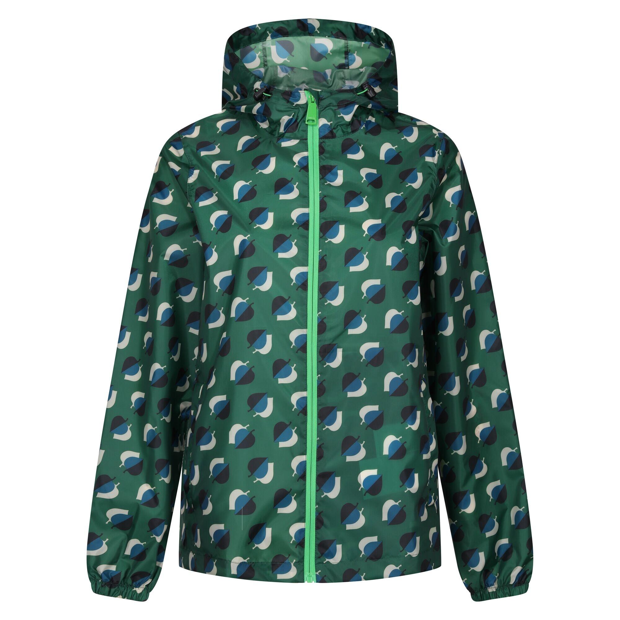 Womens/Ladies Orla Kiely PackIt Leaf Print Waterproof Jacket (Shadow Elm 1/5