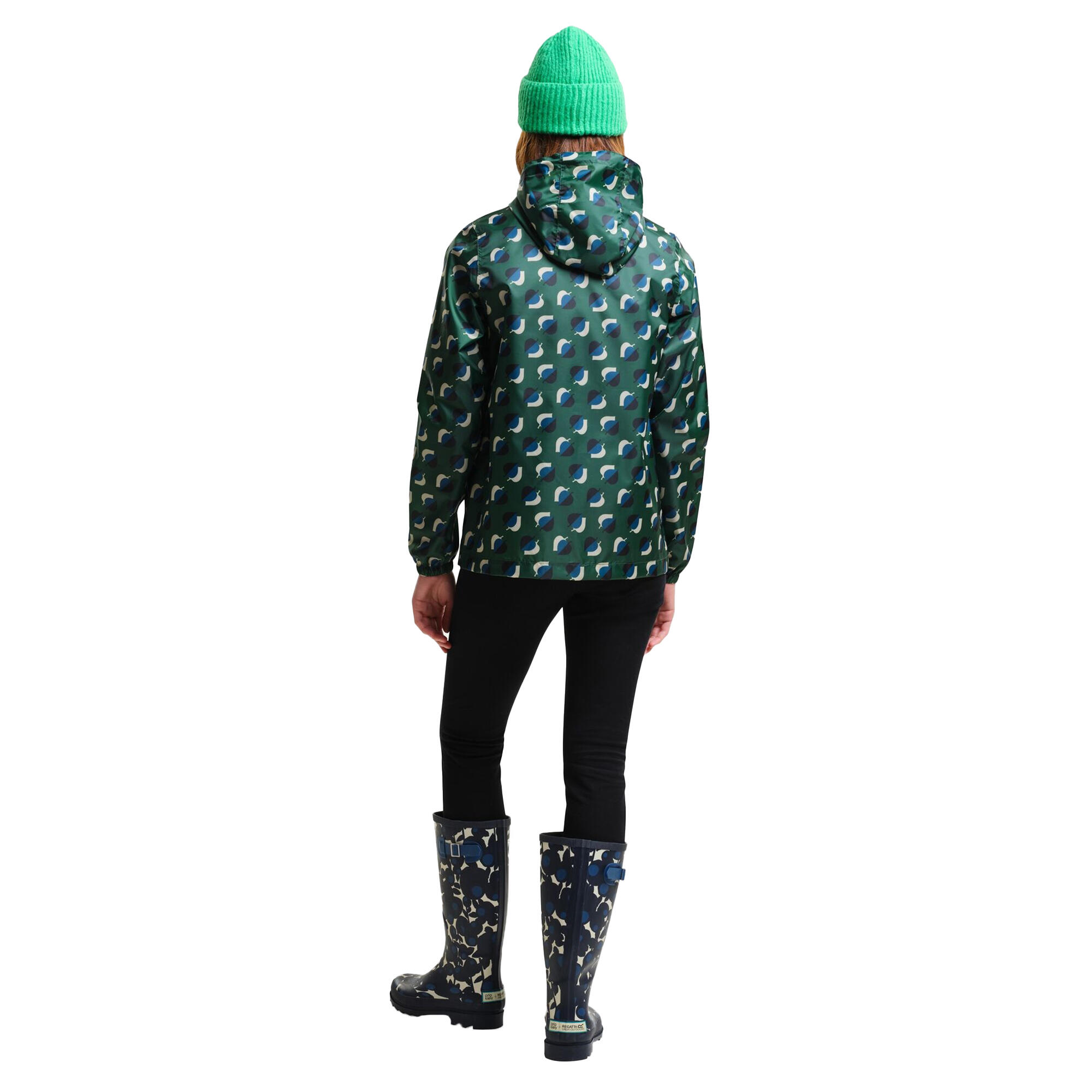 Womens/Ladies Orla Kiely PackIt Leaf Print Waterproof Jacket (Shadow Elm 4/5
