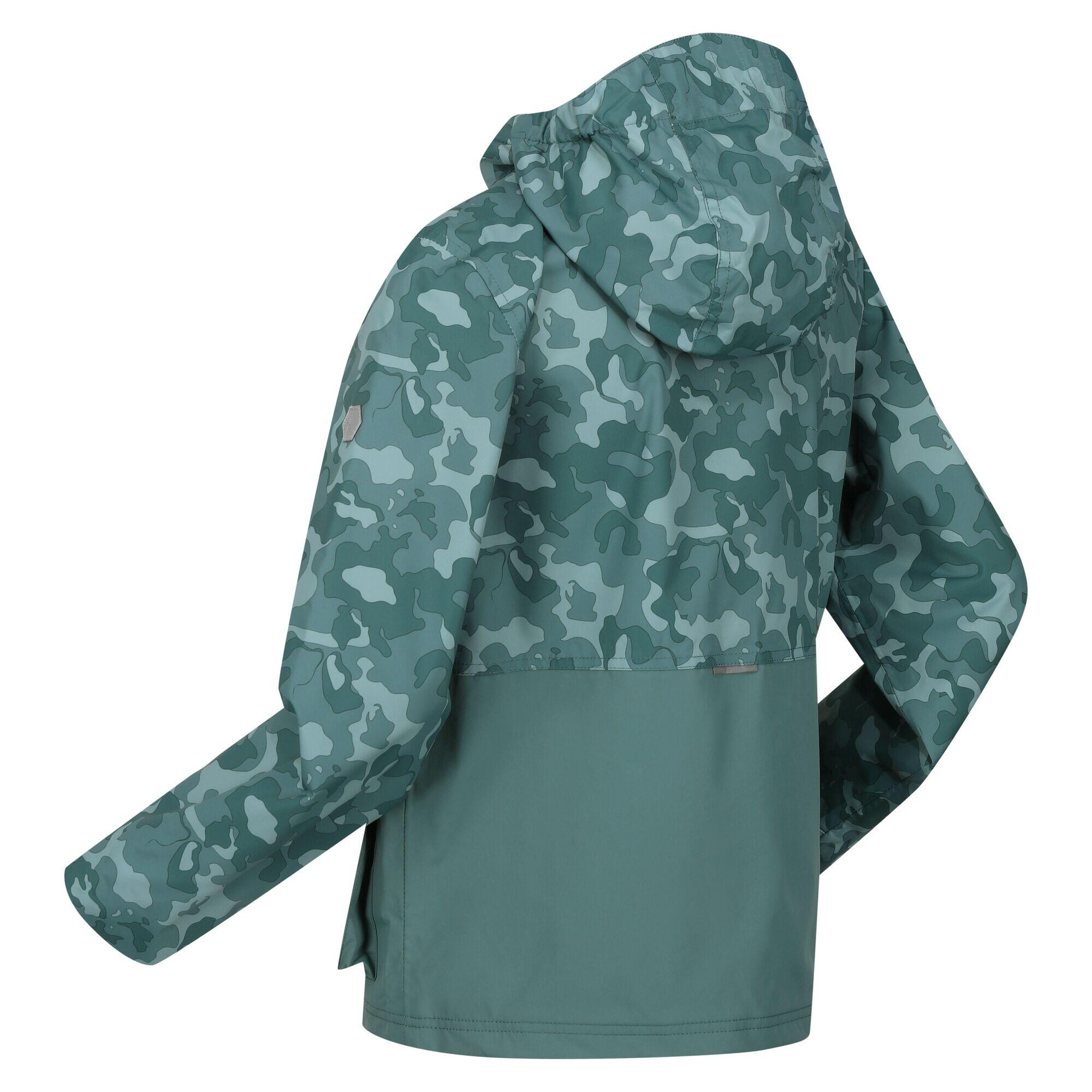 Childrens/Kids Hywell Camouflage Waterproof Jacket (Sea Pine) 4/5