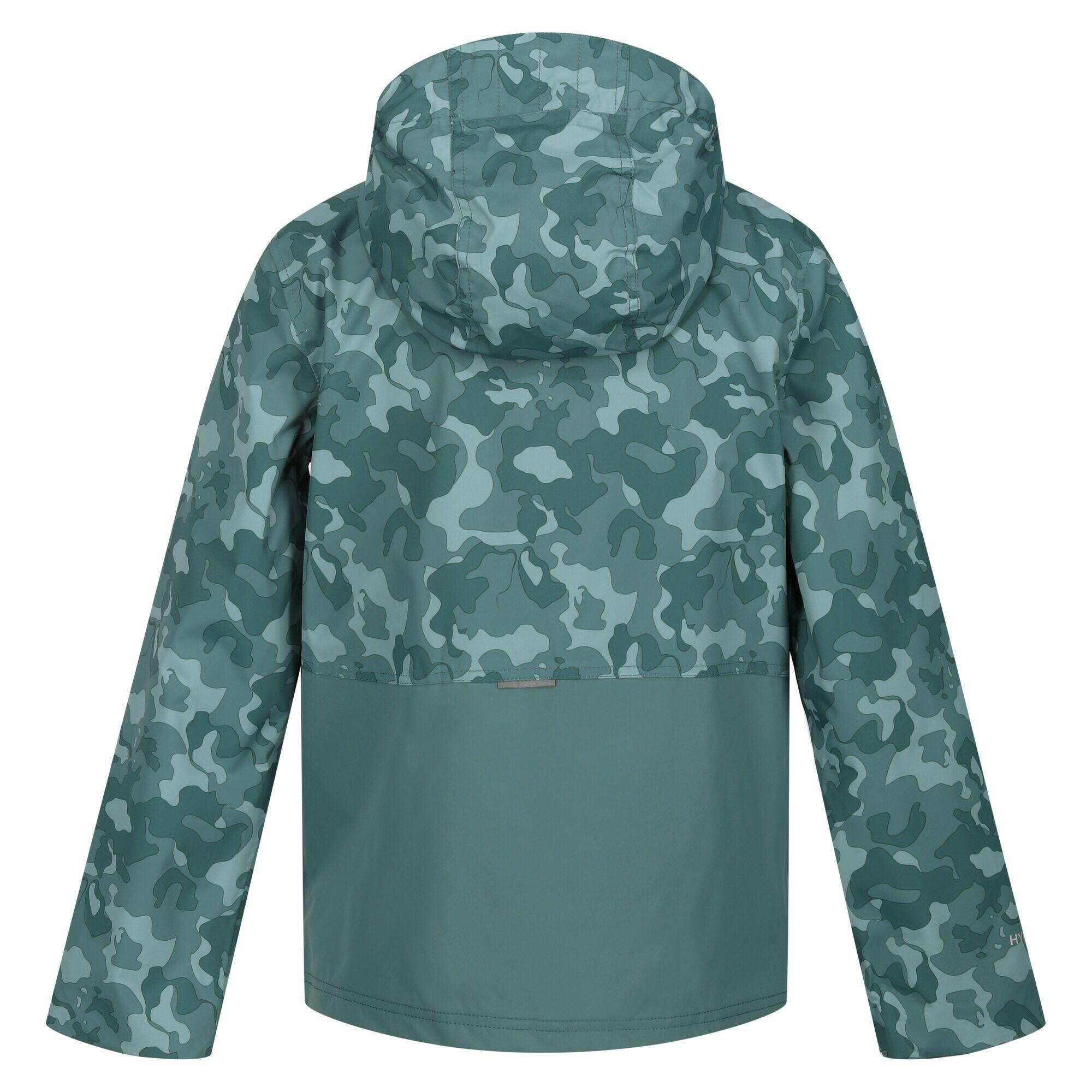 Childrens/Kids Hywell Camouflage Waterproof Jacket (Sea Pine) 2/5