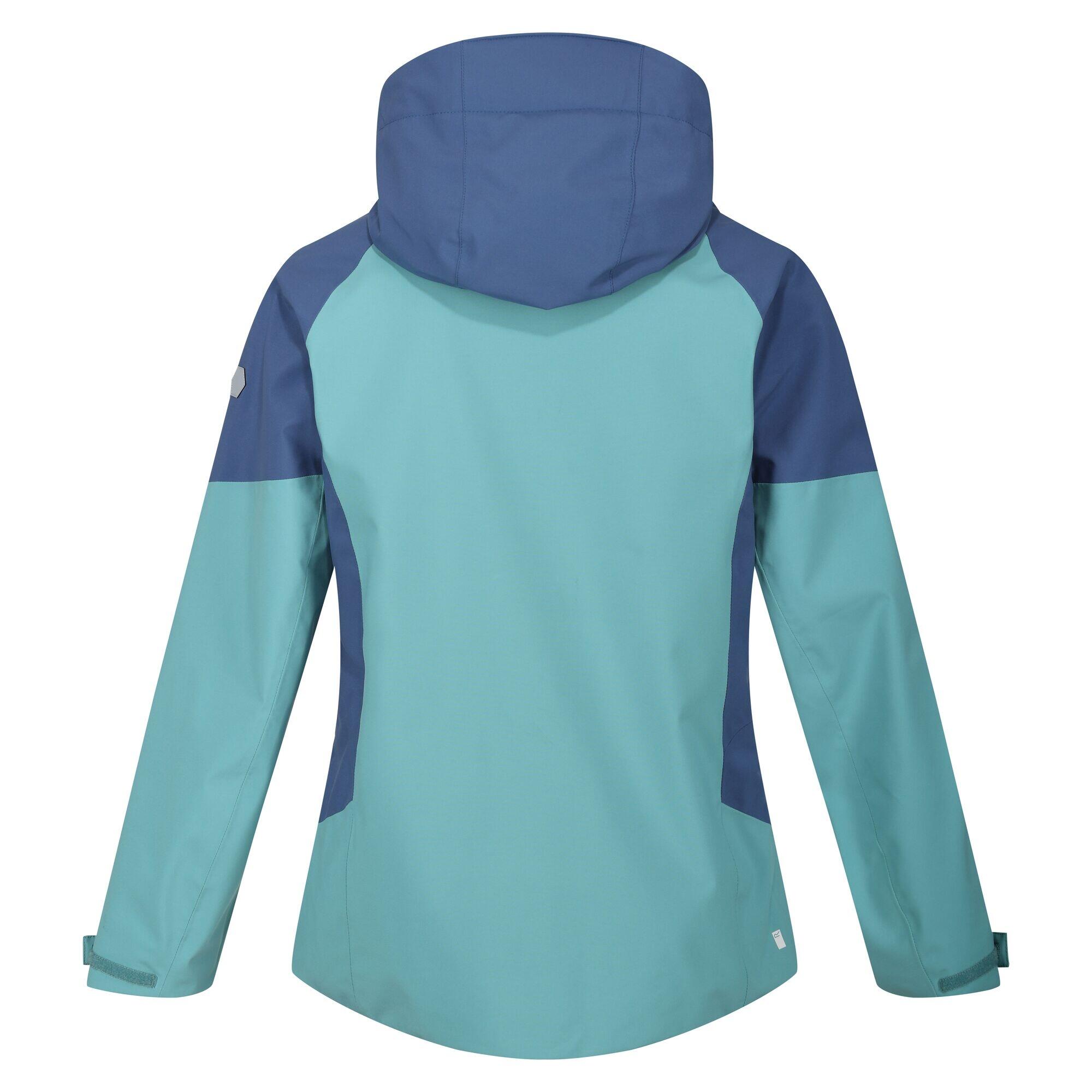 Womens/Ladies Bosfield Colour Block Waterproof Jacket (Bristol Blue/Dusty Denim) 2/5