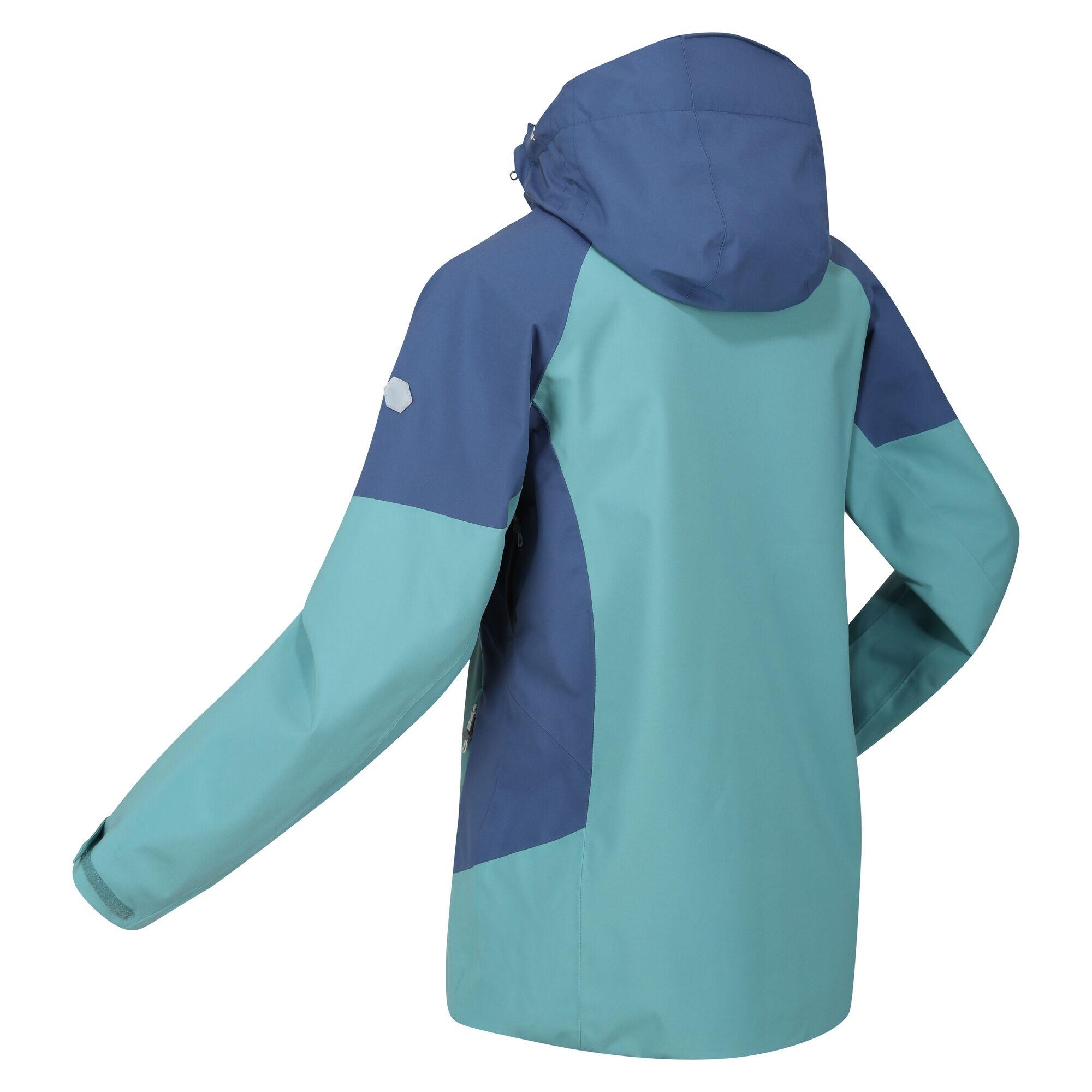 Womens/Ladies Bosfield Colour Block Waterproof Jacket (Bristol Blue/Dusty Denim) 4/5