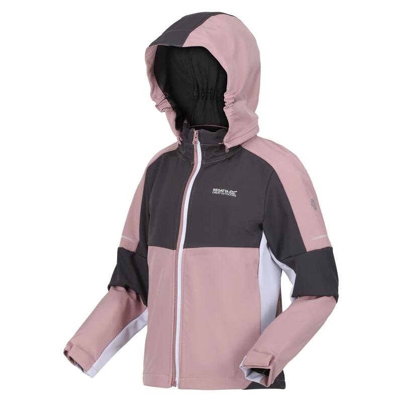 Casaco Soft Shell Leve Acidity VI Criança Rosa-Pálido Sombrio / Cinzento Foca