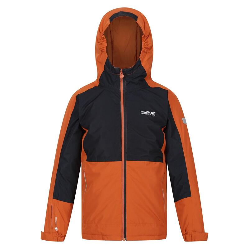 "Beamz III" Jacke, wasserfest für Kinder Gebranntes Kupfer/Schwarz