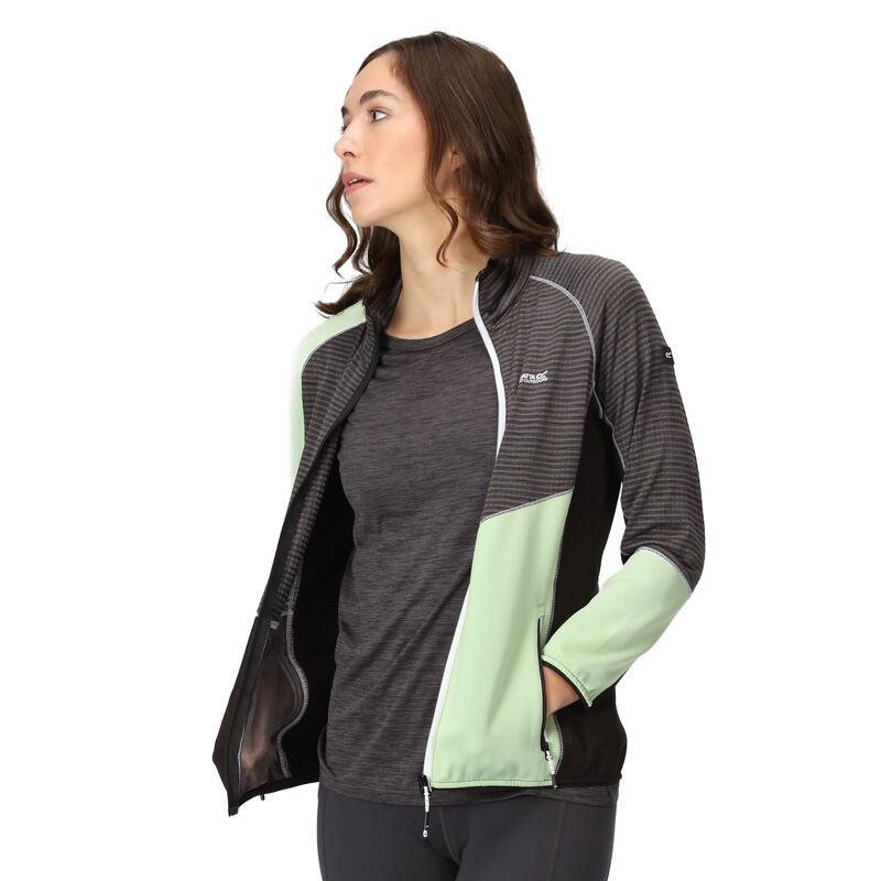 Chaqueta Yare VIII de Ligero para Mujer Gris Seal, Verde Tranquilo