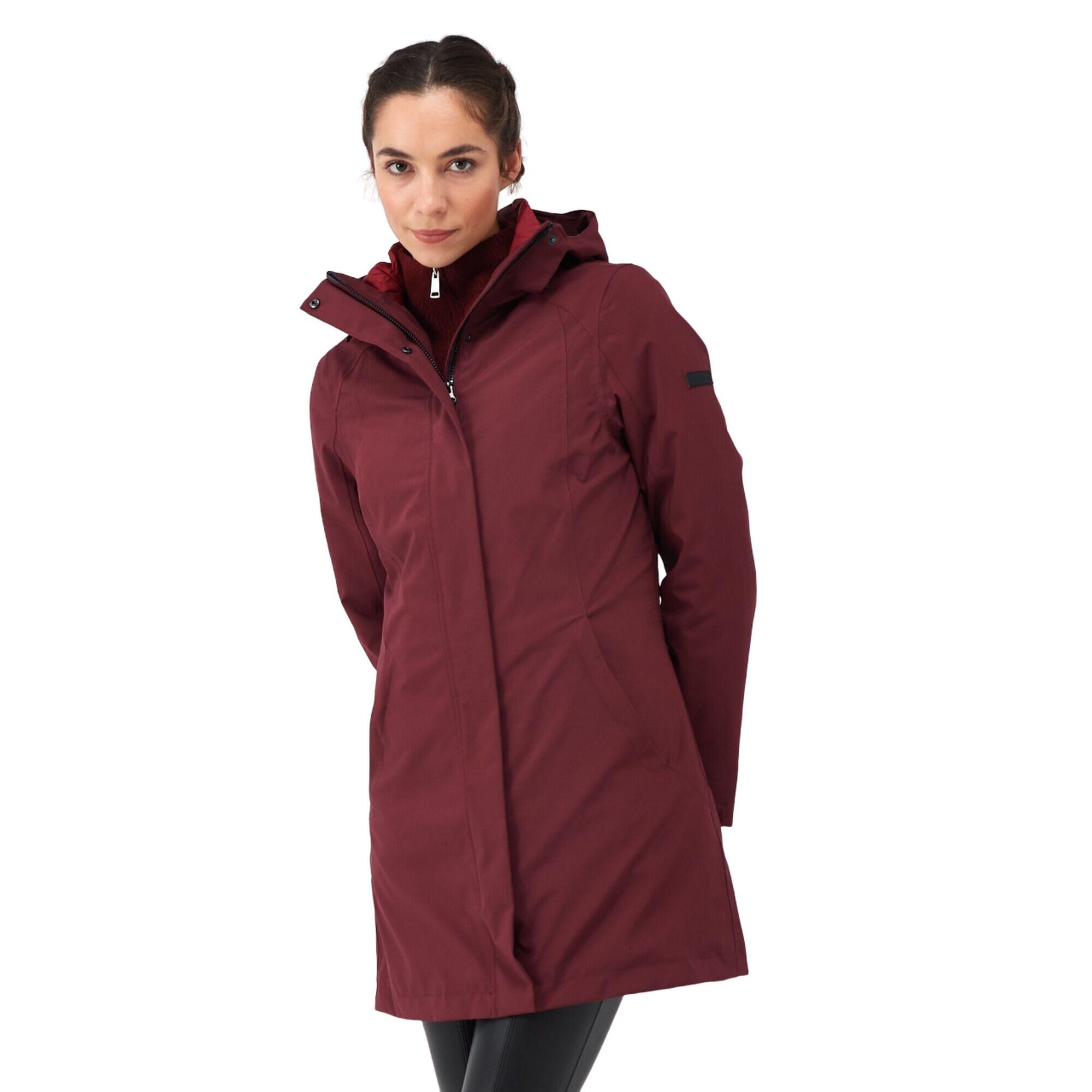 Womens/Ladies Denbury IV 2 In 1 Waterproof Jacket (Burgundy/Rumba Red) 3/5