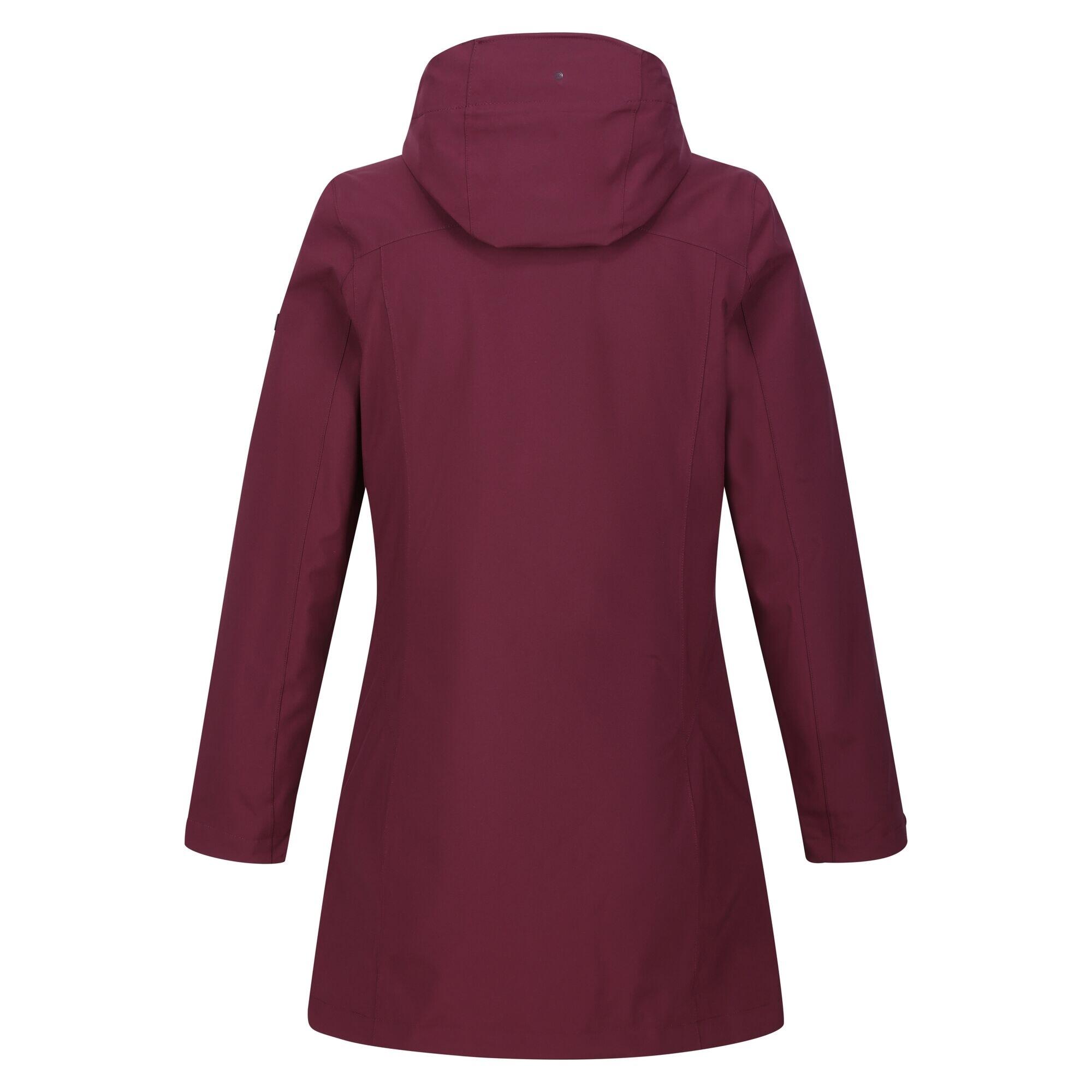 Womens/Ladies Denbury IV 2 In 1 Waterproof Jacket (Burgundy/Rumba Red) 2/5