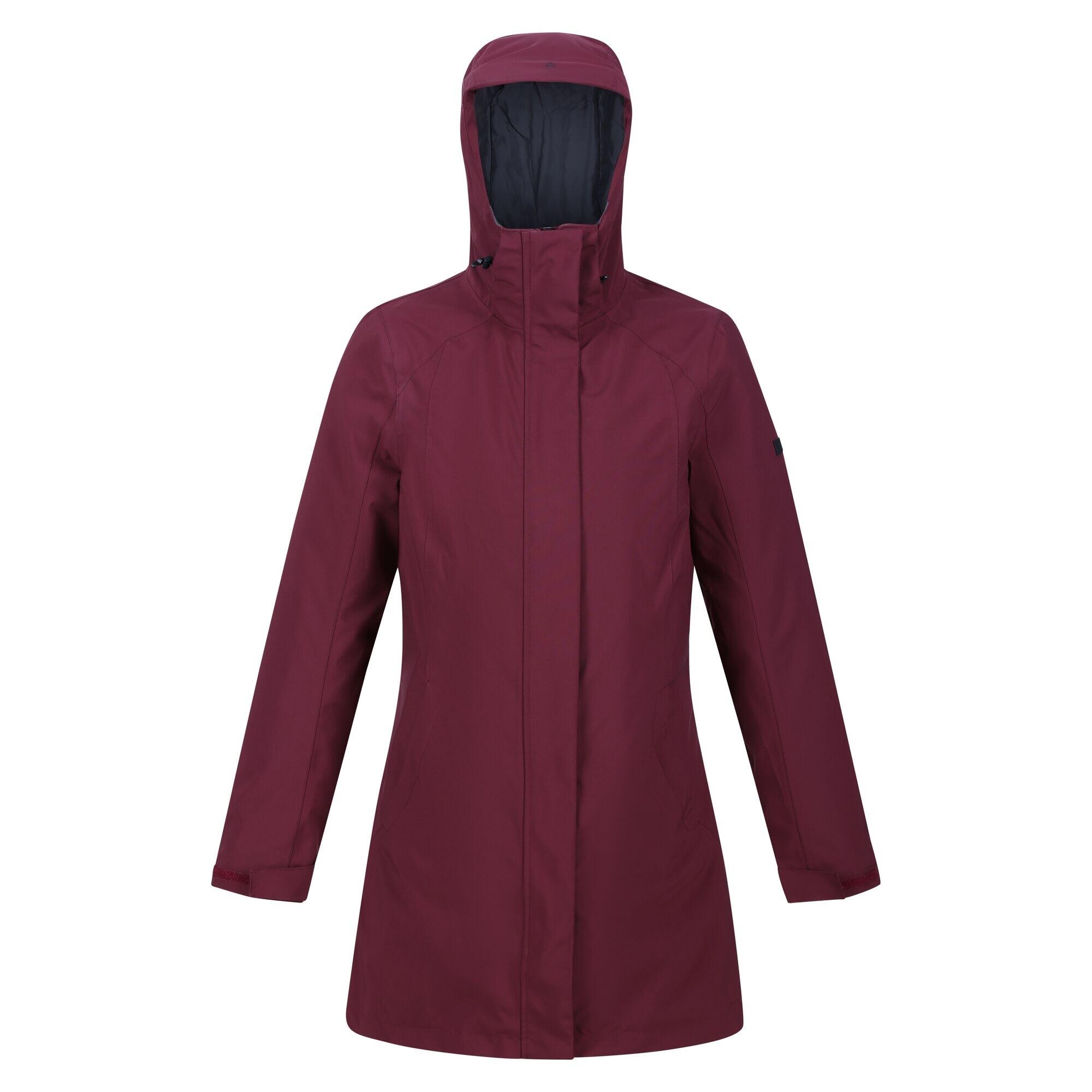 Womens/Ladies Denbury IV 2 In 1 Waterproof Jacket (Burgundy/Rumba Red) 1/5