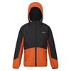 Veste imperméable VOLCANICS Enfant (Noir / Orange brûlé)