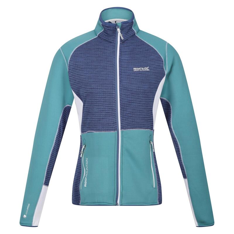 Dames Yare VII Marl Full Zip Soft Shell Jas (Bristolblauw/Dusty Denim)