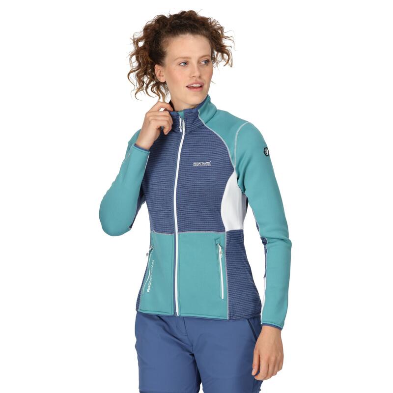 Veste softshell YARE Femme (Jade bleu / Denim)