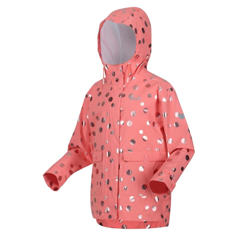 Chaqueta Impermeable Baybella Lunares para Niños/Niñas Rosa Concha