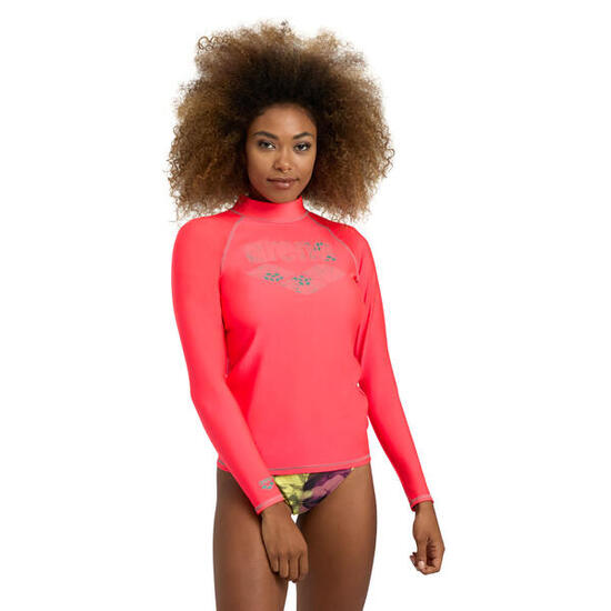Top da nuoto Donna - Rash Vest L/S Graphic