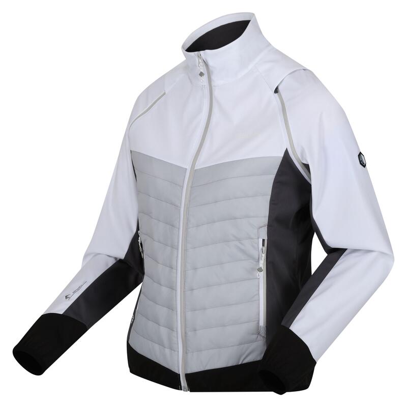 Veste hybride STEREN Femme (Blanc / Gris pâle)