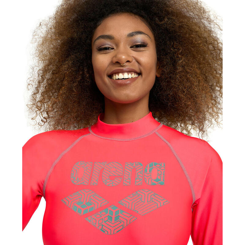 T-shirt de plage Femme - Rash Vest L/S Graphic