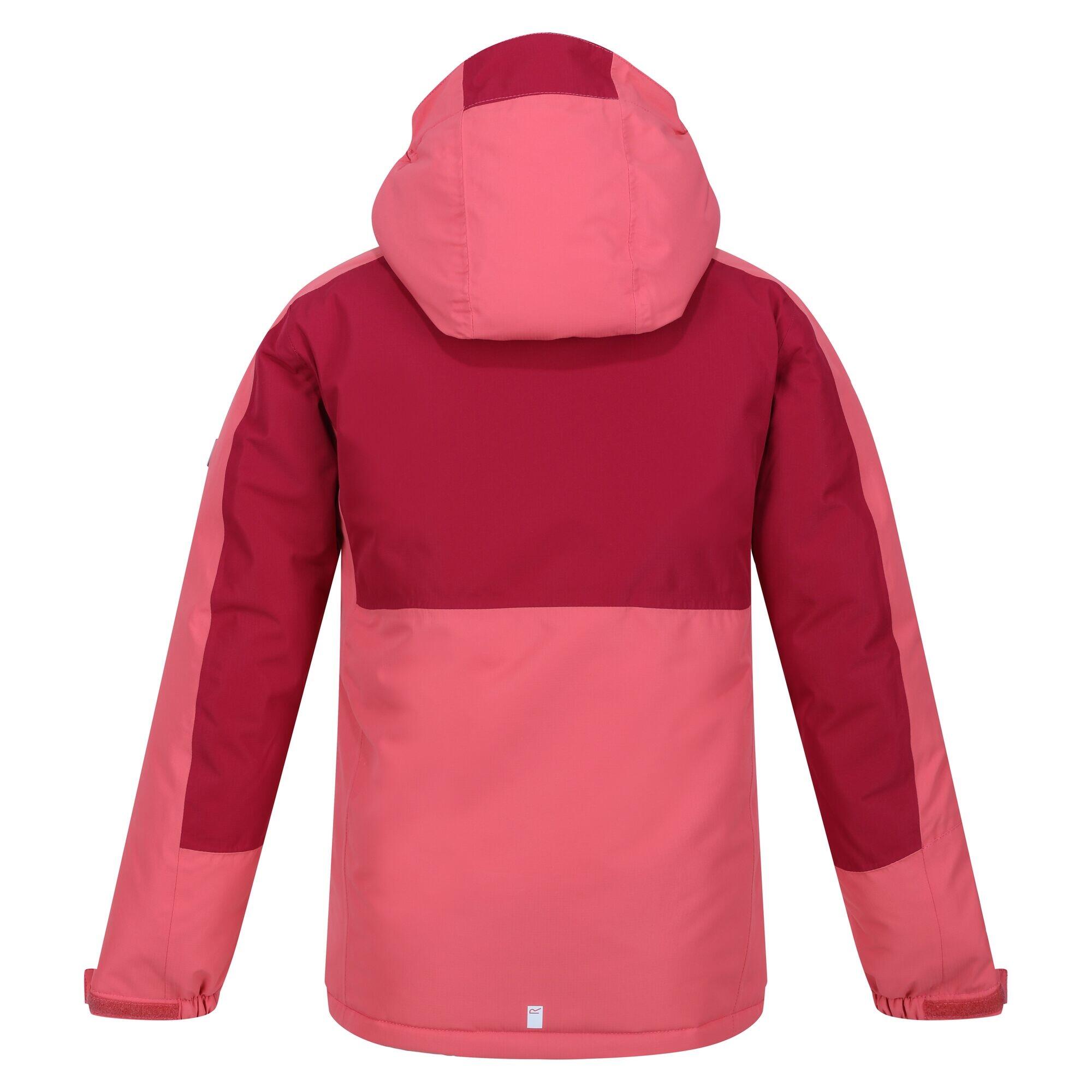 Childrens/Kids Beamz III Waterproof Jacket (Mineral Red/Rumba Red) 2/5