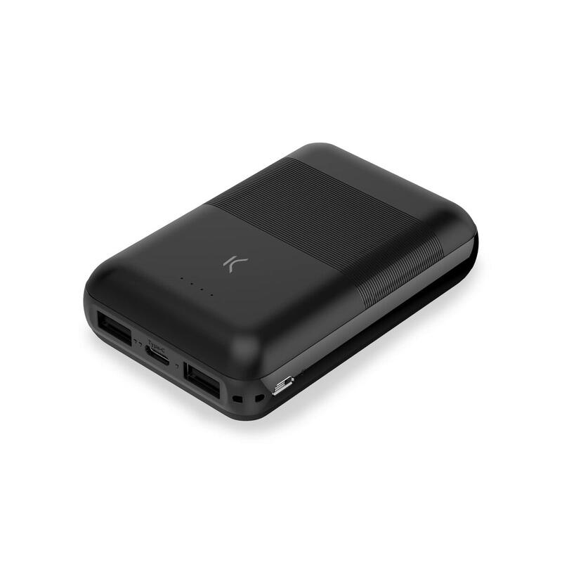 Batería externa Ksix, 10.000mAh, 10W puerto USB A - USB C