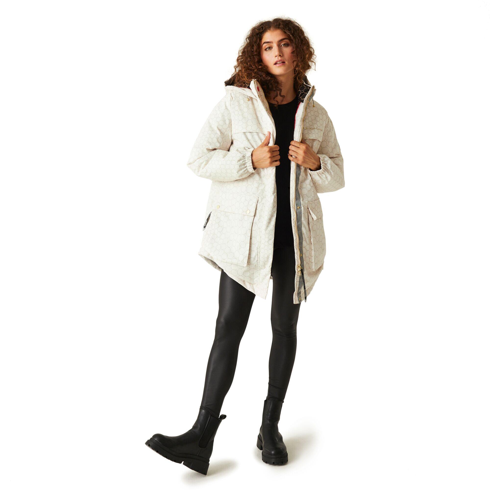 Womens/Ladies Christian Lacroix Cailar Pearl Longline Waterproof Jacket 4/5