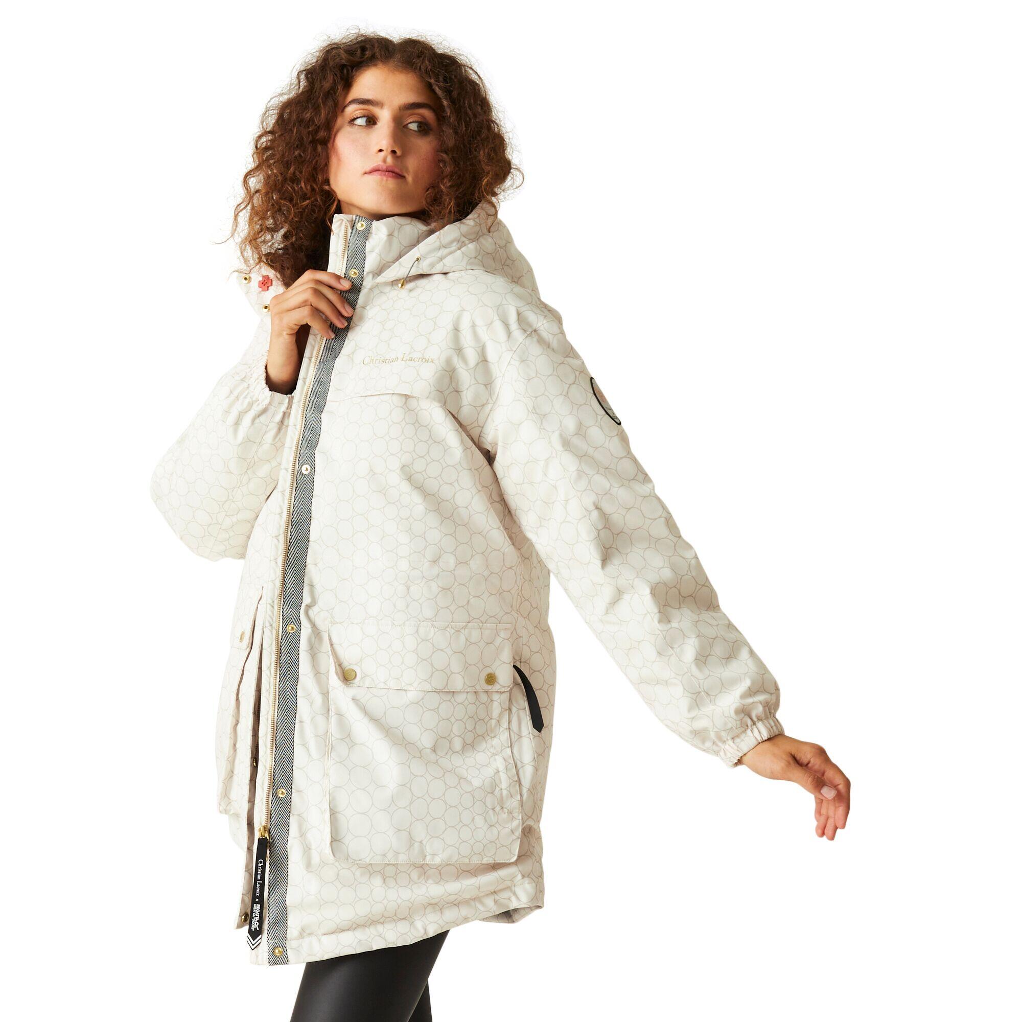 Womens/Ladies Christian Lacroix Cailar Pearl Longline Waterproof Jacket 3/5