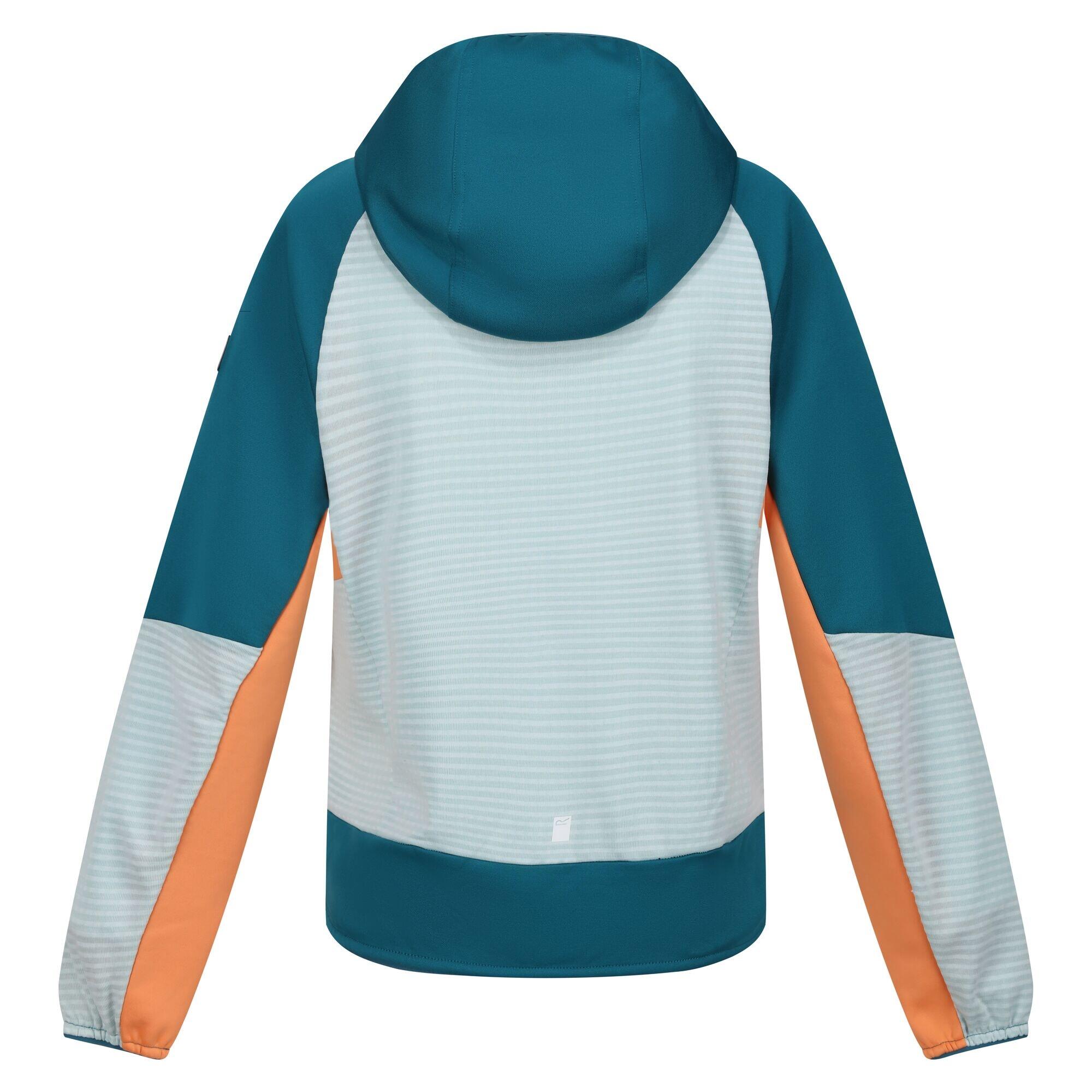 Childrens/Kids Prenton II Hooded Soft Shell Jacket (Sea Haze/Gulfstream) 2/5