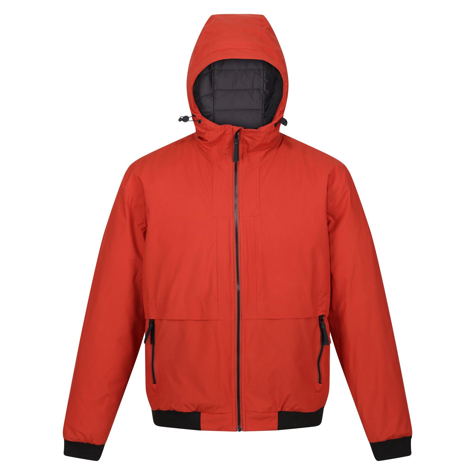 REGATTA Mens Renly Hooded Waterproof Jacket (Burnt Henna)