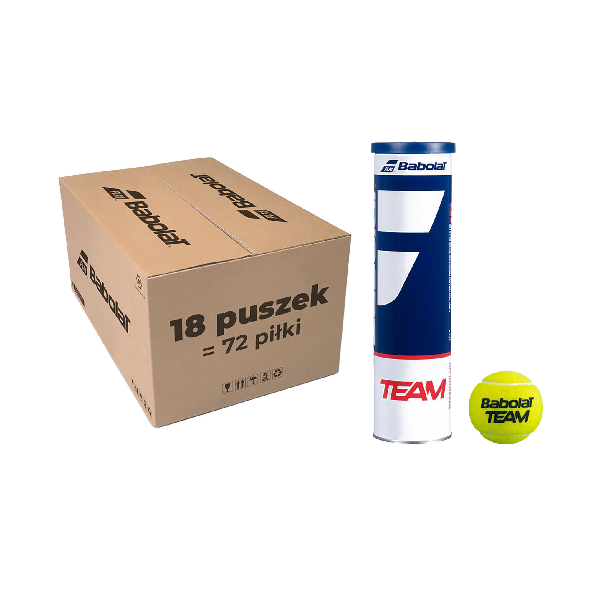 Piłki tenisowe Babolat Team 72 szt. yellow 5/5