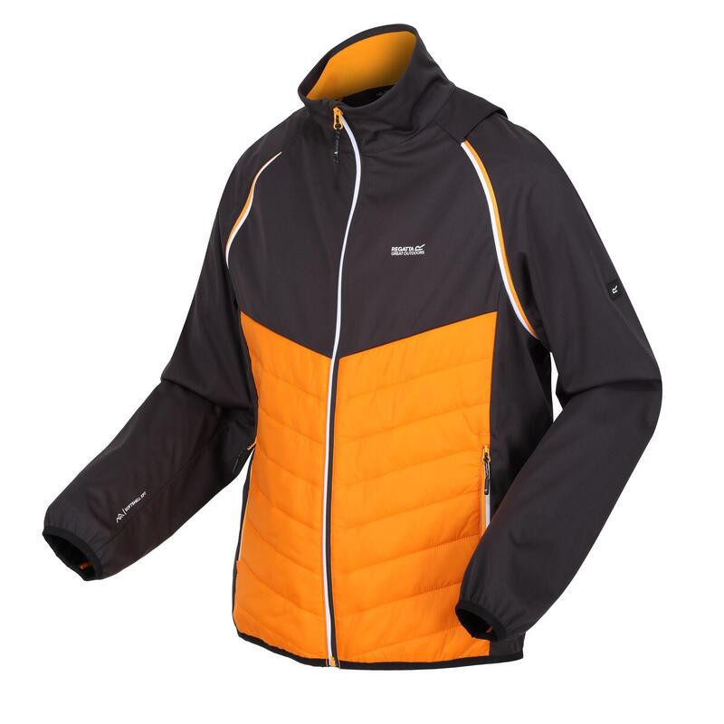 Veste softshell STEREN HYBRID Homme (Orange / Cendre)