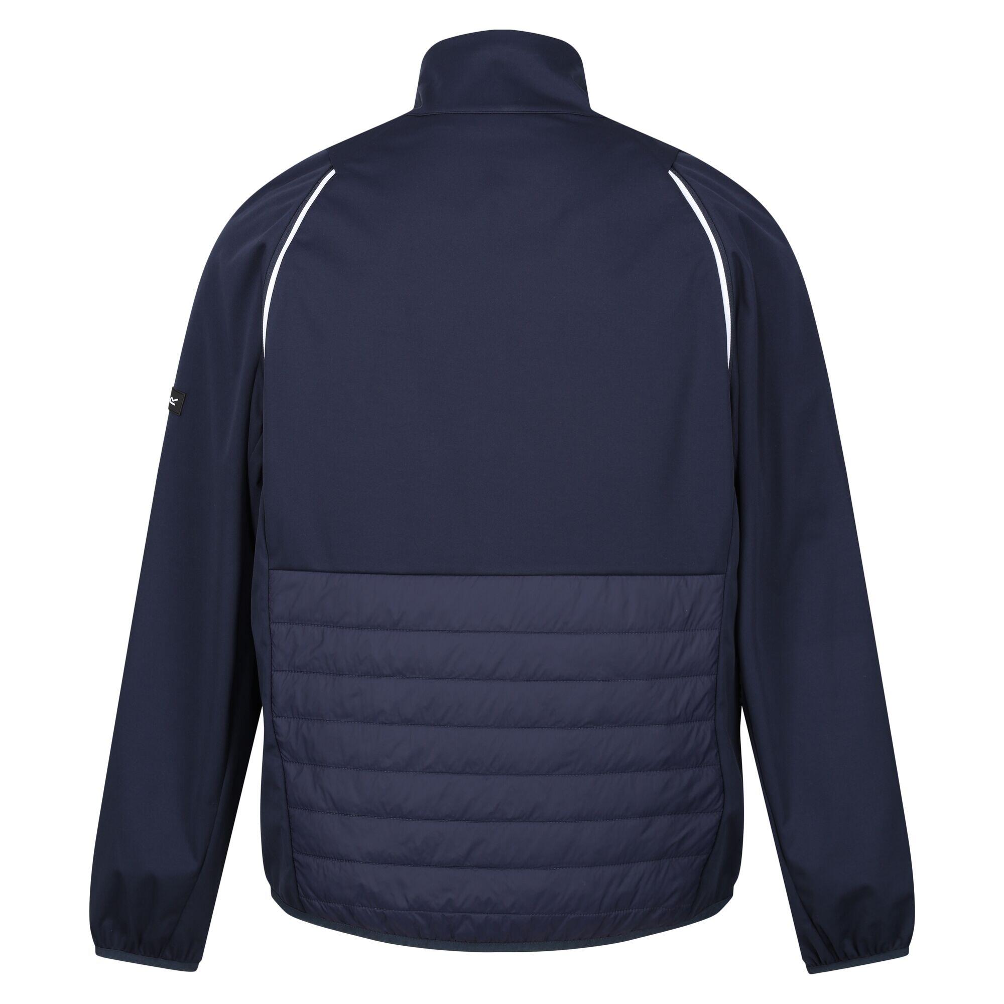 Veste Softshell STEREN HYBRID Homme (Bleu Marine / Rouge Danger) 2/5