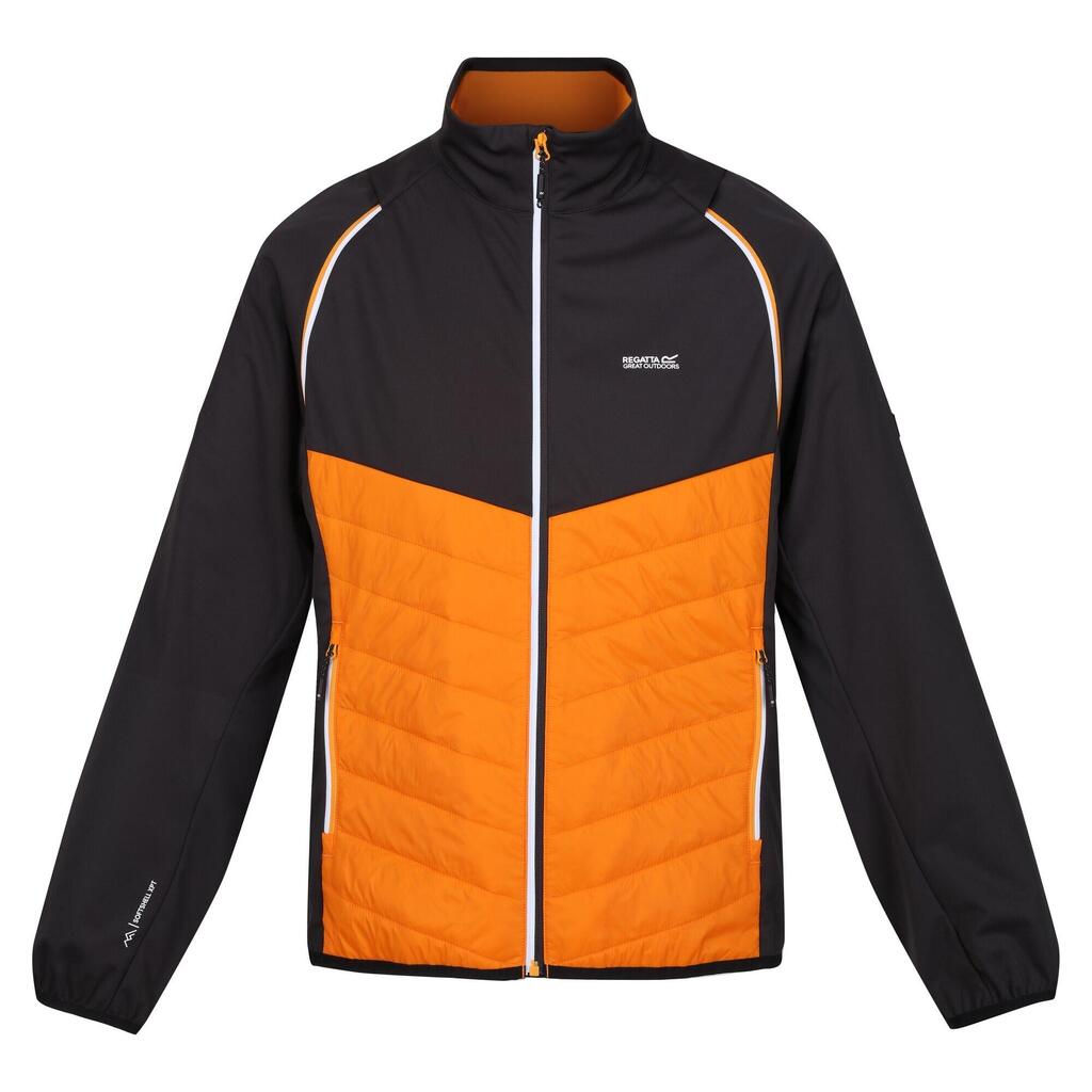 Mens Steren Hybrid Soft Shell Jacket (Orange Pepper/Ash)