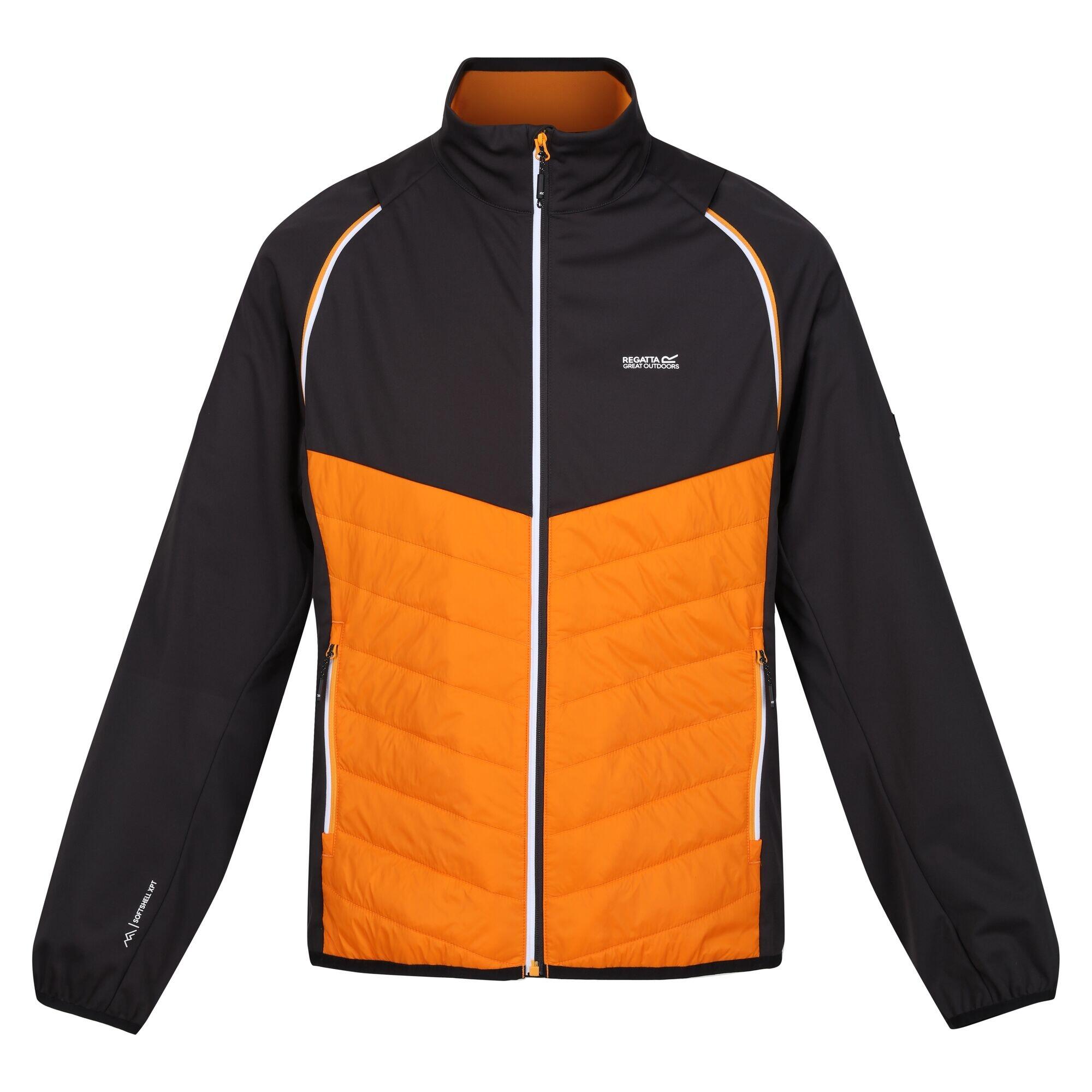 Regatta - Veste Softshell Steren Hybrid Homme (orange / Cendre) - Softshell - Gris|orange - 56 3xl - Decathlon