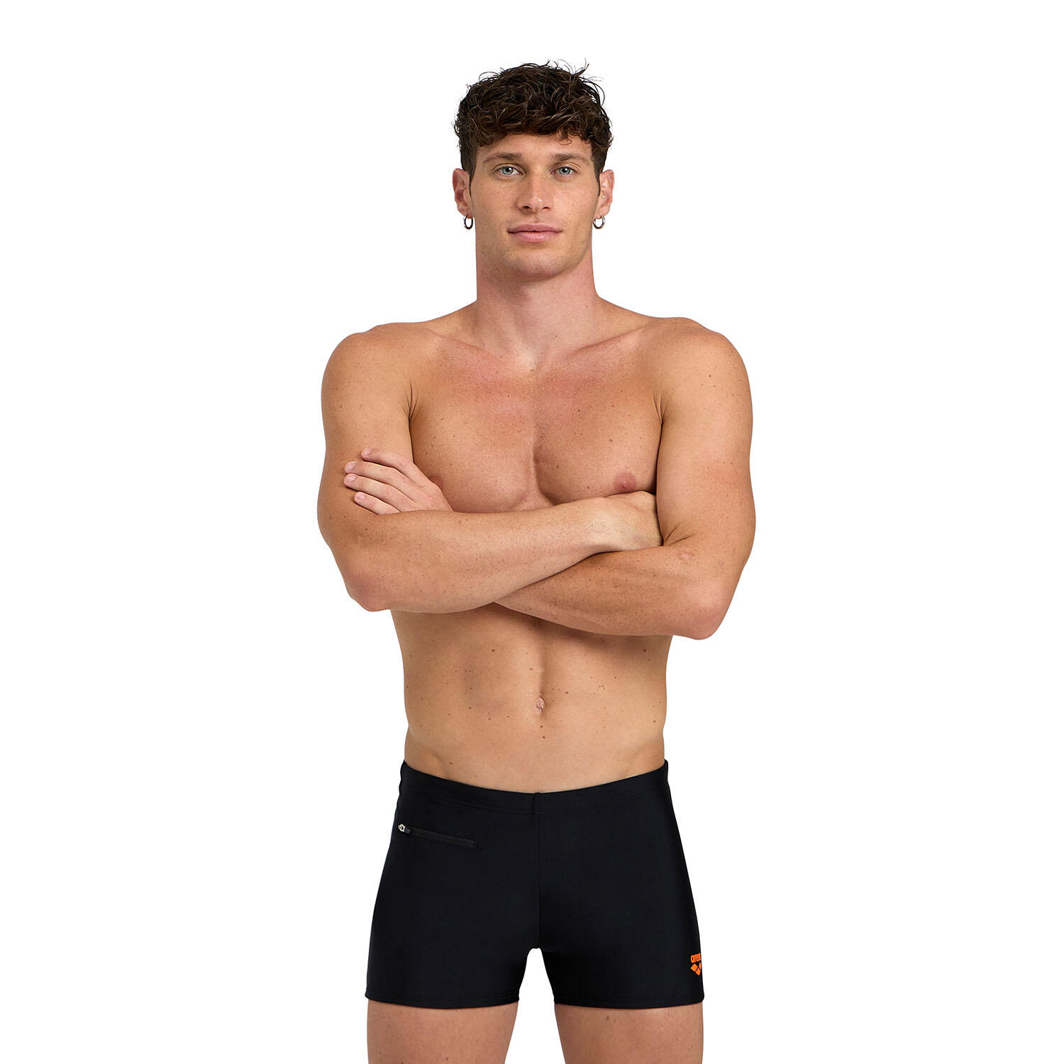 Arena - Short De Natation Homme - Zip - Boxer De Bain - Noir - 105 - Decathlon