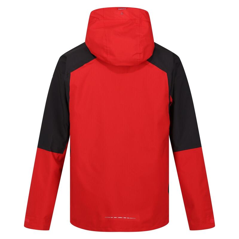 Chaqueta Impermeable Sacramento IX 2 en 1 para Hombre Rojo Peligro, Ceniza