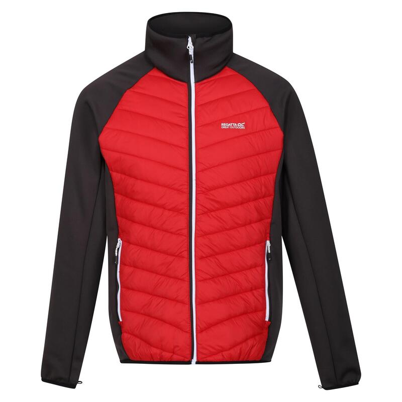 Chaqueta Impermeable Sacramento IX 2 en 1 para Hombre Rojo Peligro, Ceniza