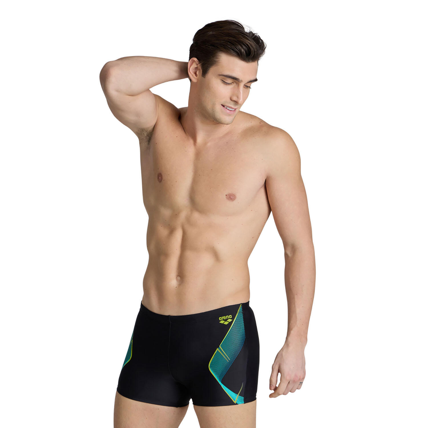 Arena - Short De Natation Homme - My Crystal - Boxer De Bain - Noir - 80 - Decathlon