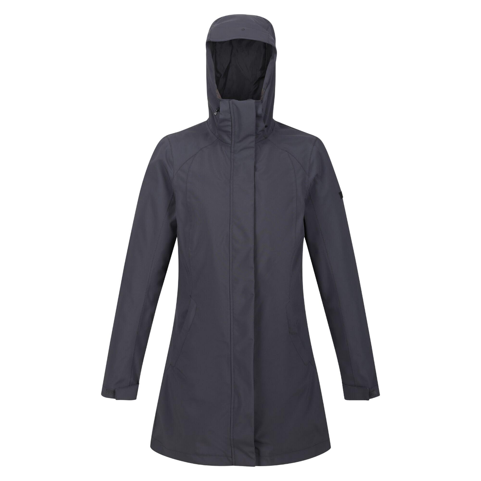 REGATTA Womens/Ladies Denbury IV 2 In 1 Waterproof Jacket (Seal Grey)