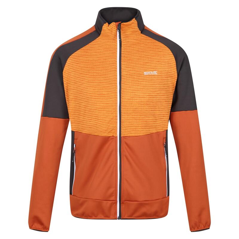 Casaco Soft Shell Fecho de Correr Yare VII Homem Cobre queimado/Pimenta laranja