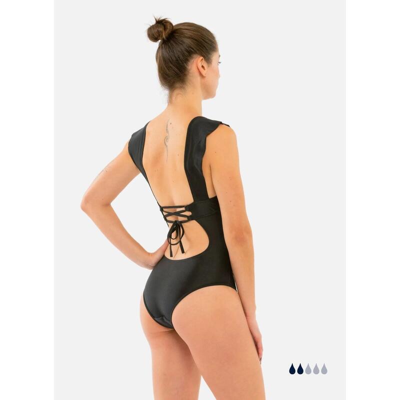 Maillot de bain Menstruel dos à lacet - flux léger - Sya