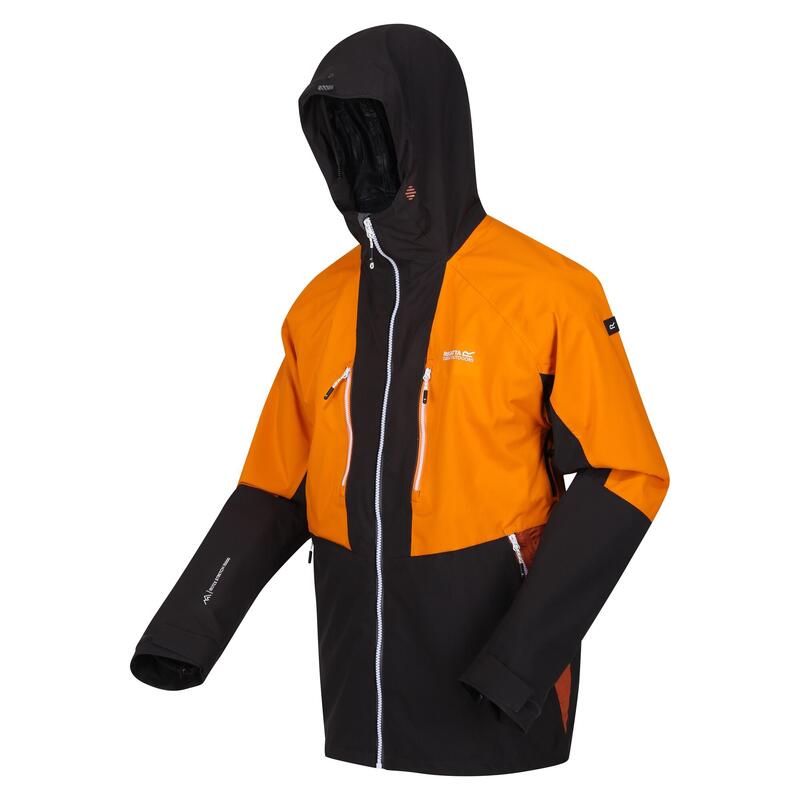 Veste imperméable SACRAMENTO Homme (Cendre / Orange)