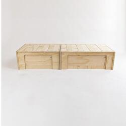 Kit camper Montgó con cama extensible, de madera contrachapada de pino  (180x65x36 CM), PLYKIT