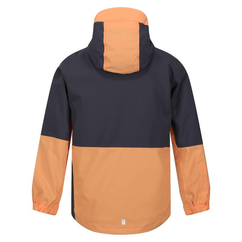 "Hydrate VIII" Jacke, wasserfest 3 in 1 für Kinder Aprikosen Crush/Mittelgrau