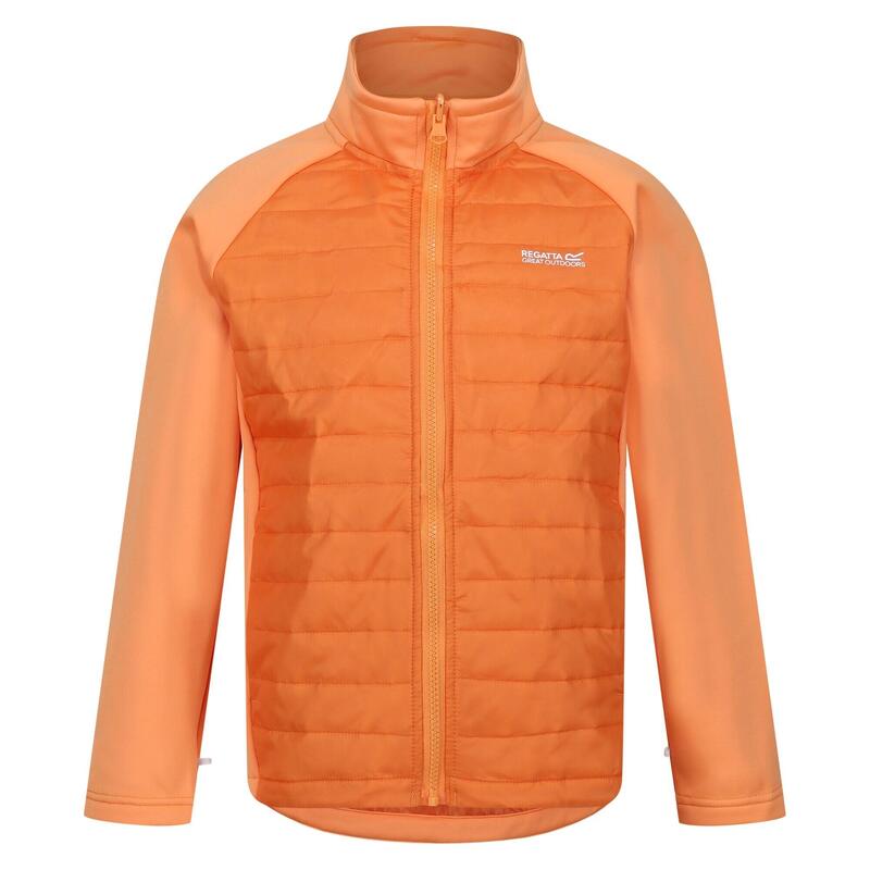 Veste imperméable HYDRATE Enfant (Orange clair / Gris phoque)