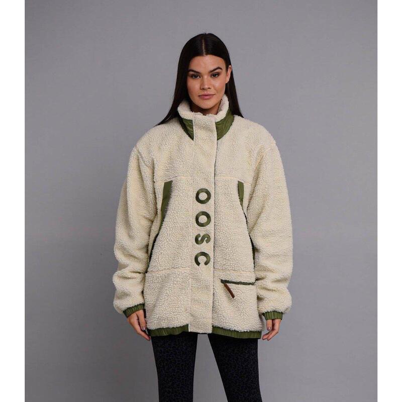 Sherpa Fleece Jacket Cream / Khaki